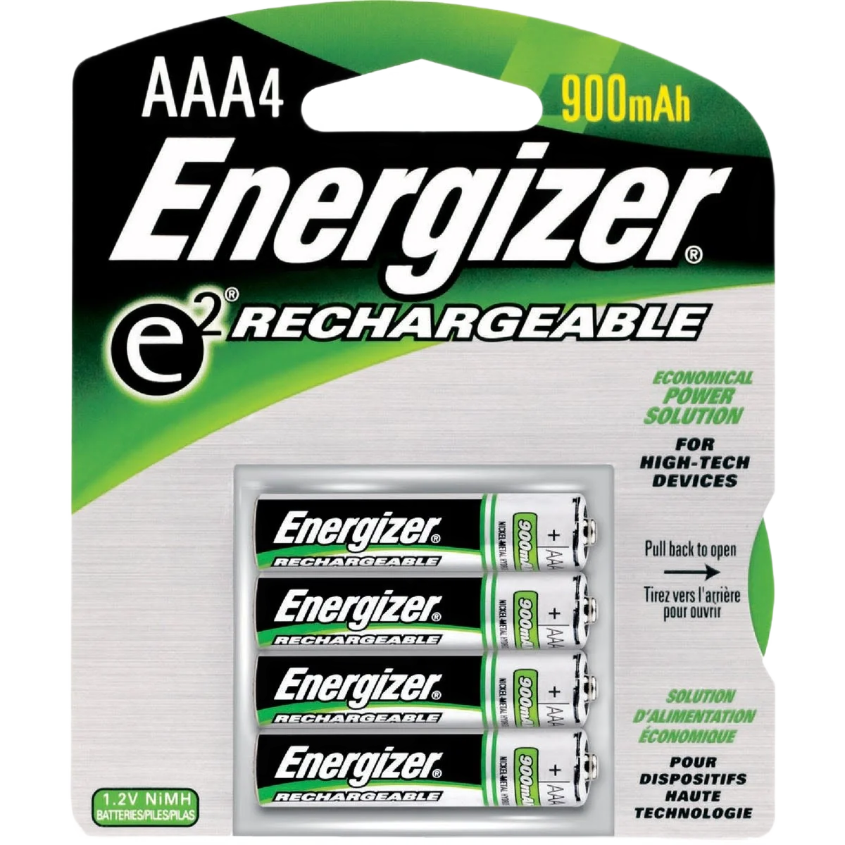 Reliable Energizer AAA Rechargeable Battery 4-Pack Smooth