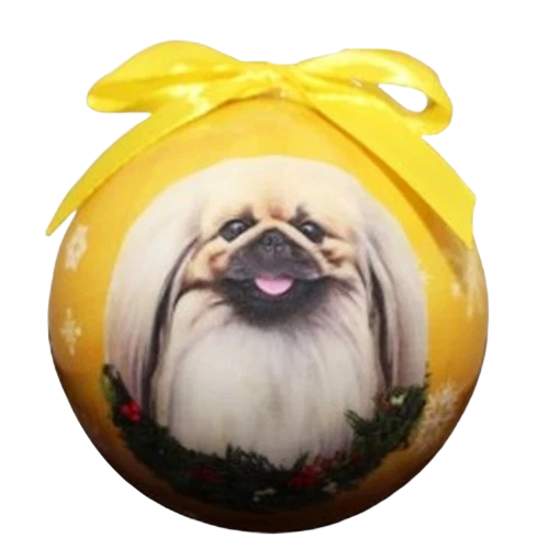 Trendy E S Pets Pekingese Christmas Ball Ornament Durable