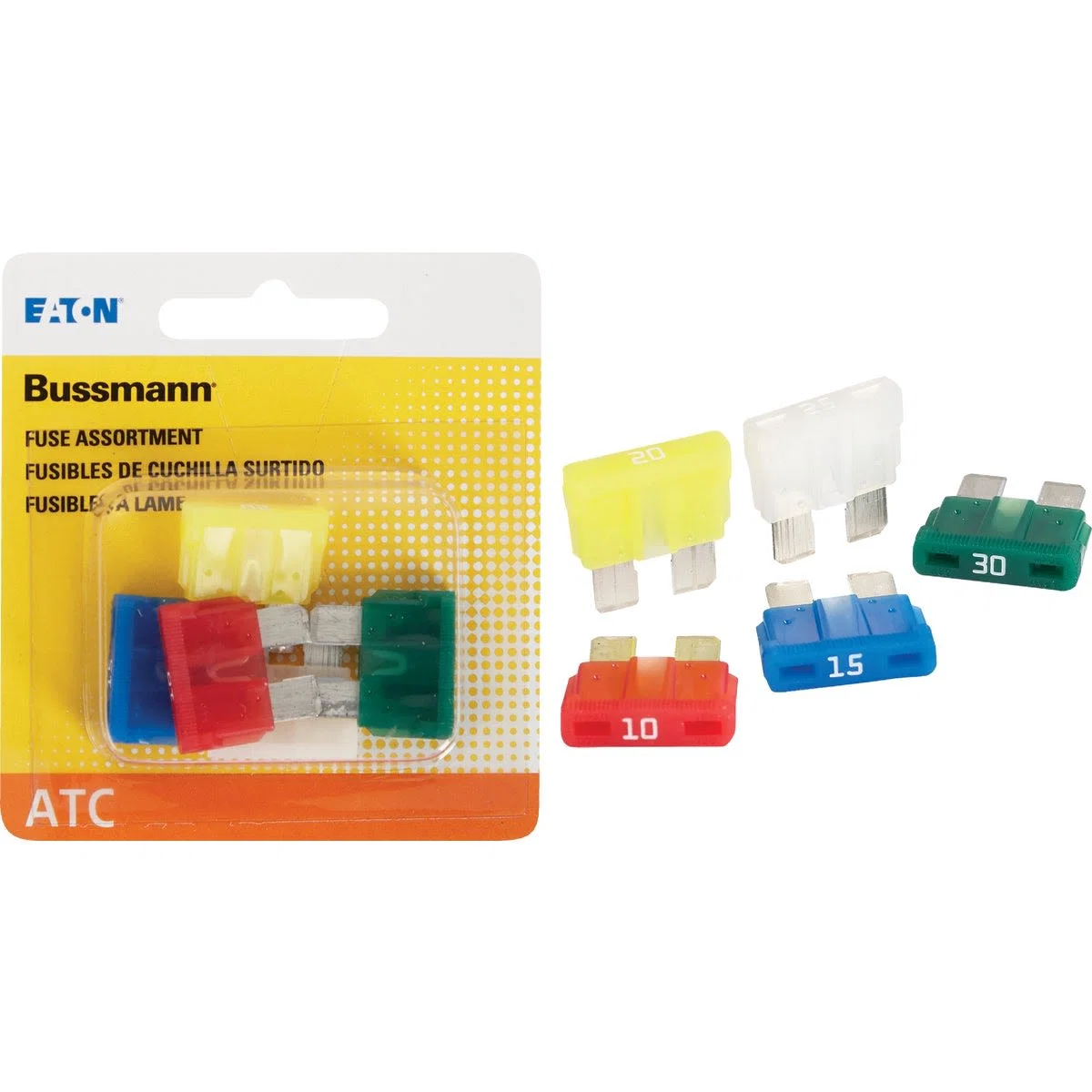 Minimalist Bussmann ATC Fuse Assortment 5-Pack High-Performance
