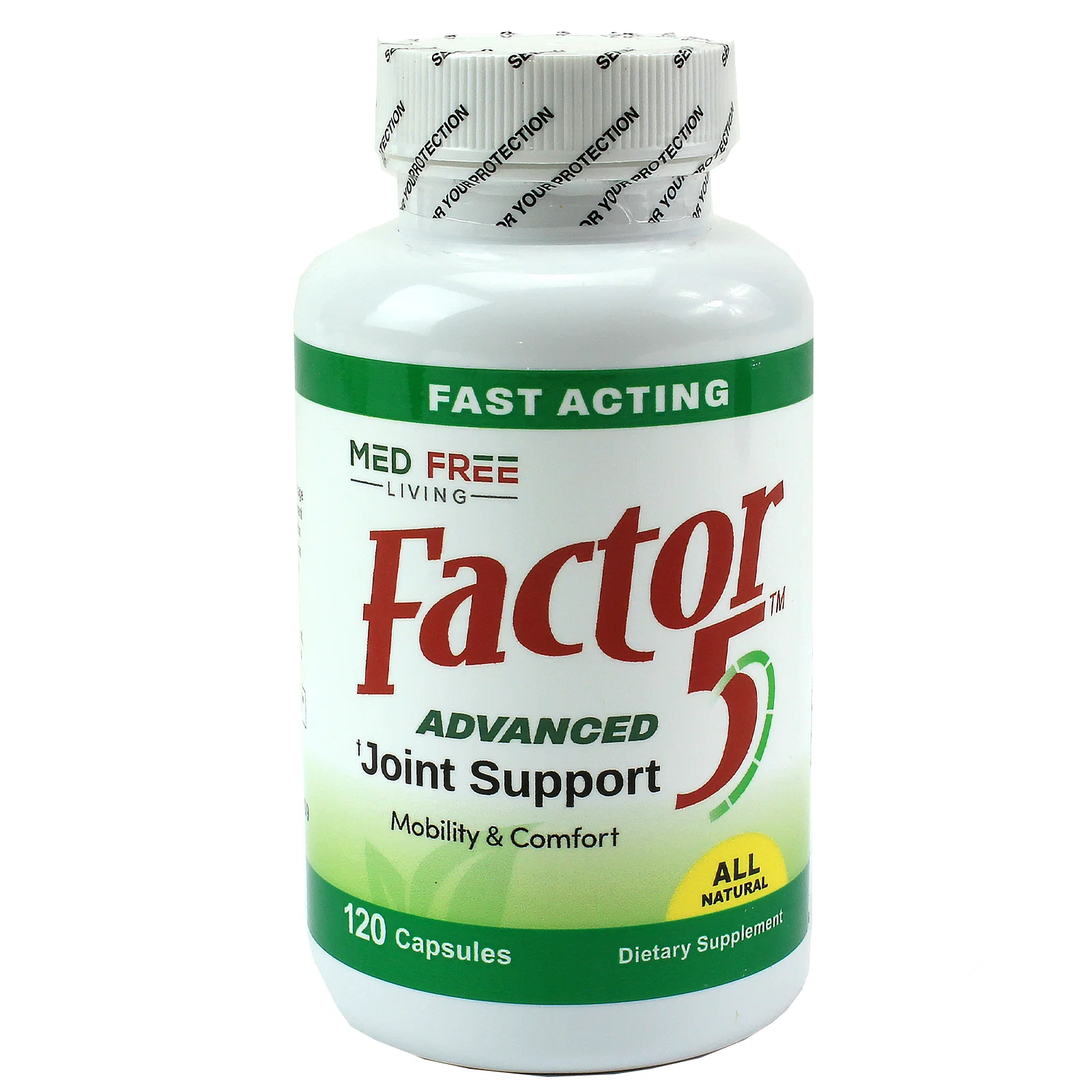 Premium Material Med Living Factor 5 Advanced Pain Support 120 Capsules Artisan