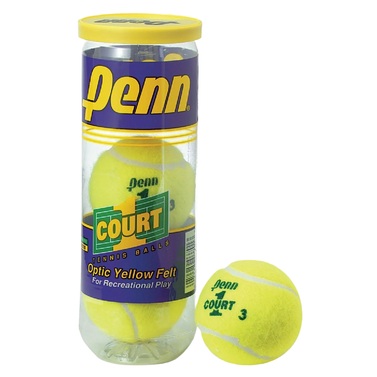Genuine PENN Court 1 Tennis Balls First-Class