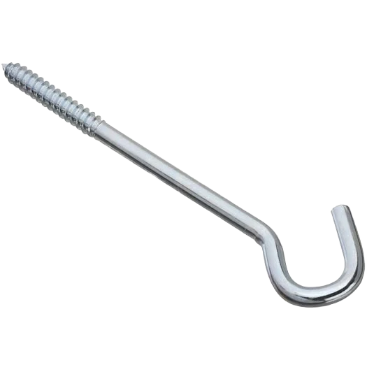 Green National Hardware 3 8 x 8 Steel Screw Hook Detailed