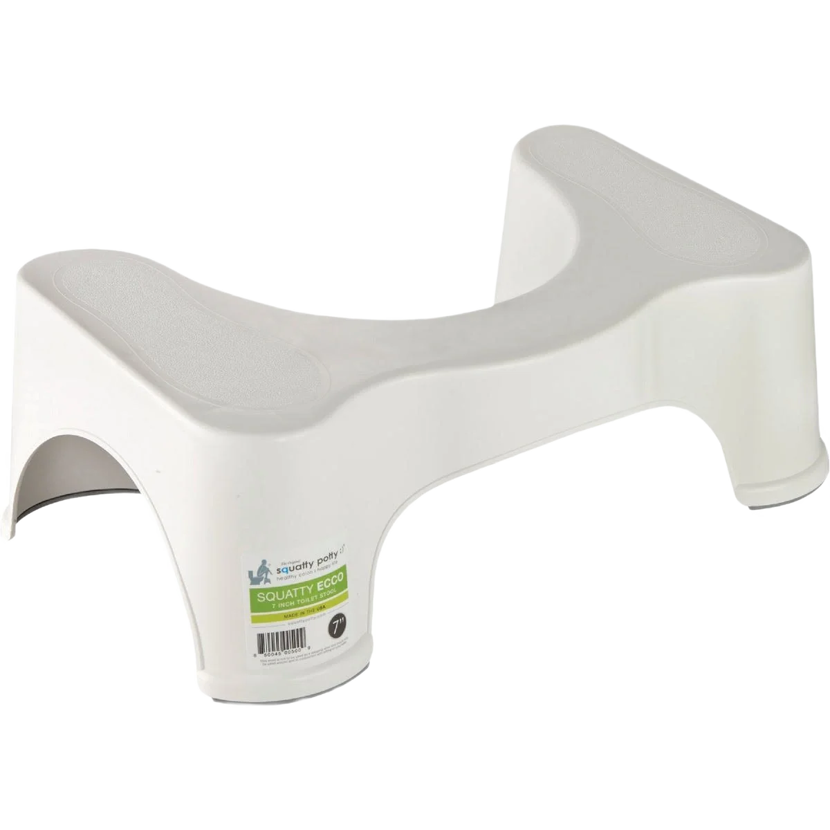 Durable The Squatty Potty 7 in. White Plastic Toilet Stool High-Performance