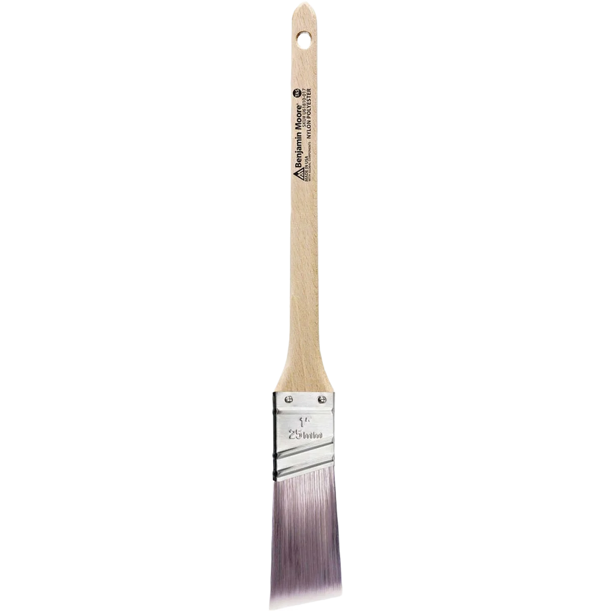 Flexible Benjamin Moore 1-In. Firm Nylon Polyester Thin Angle-Sash Paint Brush Comfortable