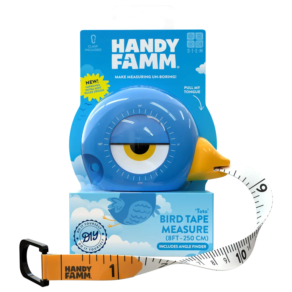 Refined Handy Famm Toto Measuring Tape – 3-in-1 Starter Tool Convenient