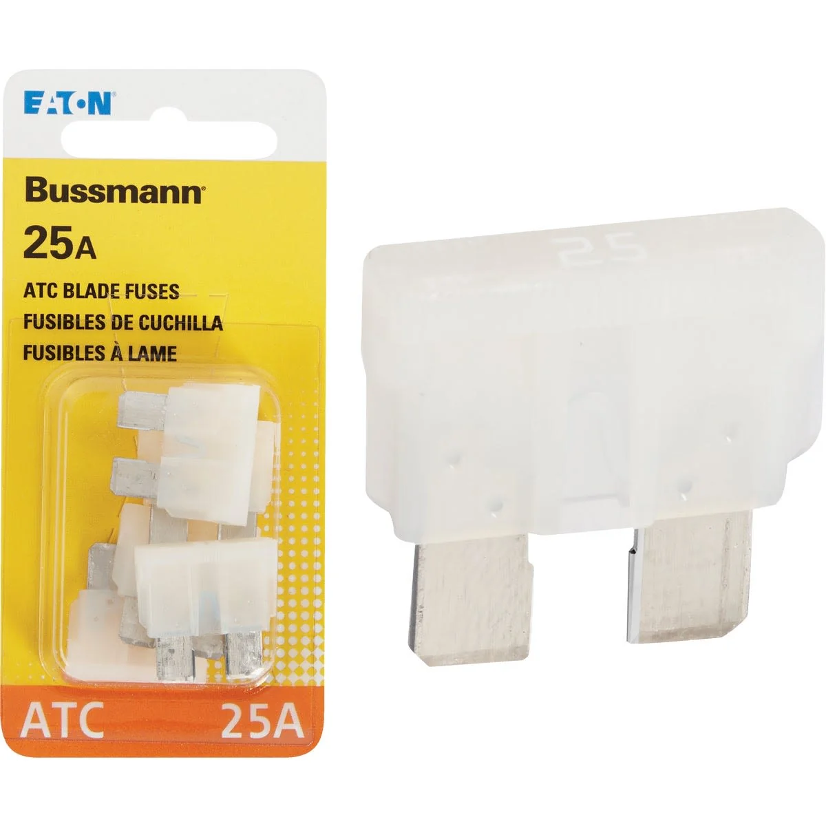Artisan Bussmann Fuses 25A Blade-Type Automotive Fuse 4-Pack Refined