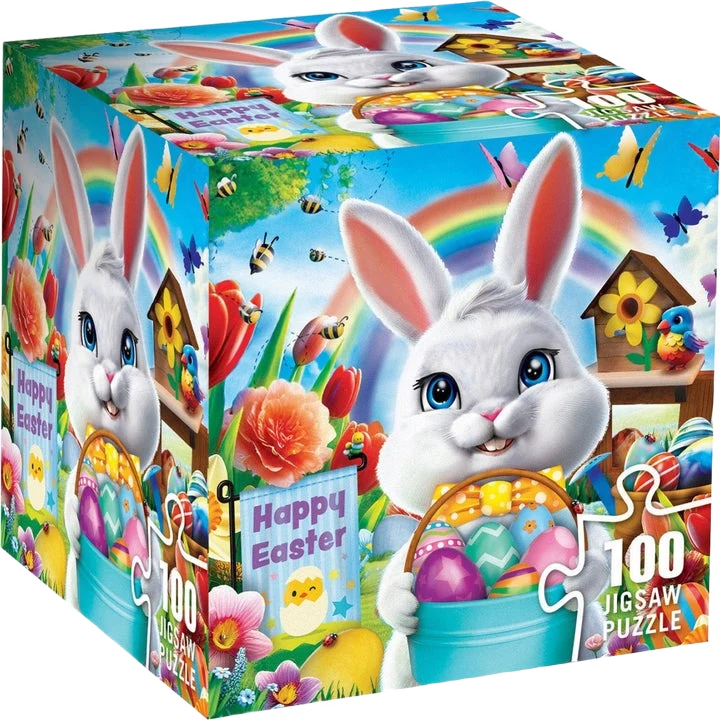 Environmentally Friendly MasterPieces Puzzle Easter Garden Square Jigsaw Puzzle 100-Pc Traditional