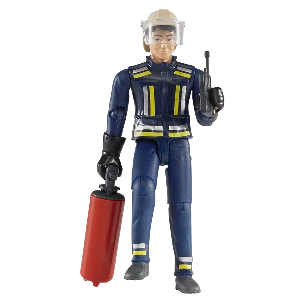Reliable Bruder Toys 1 16 Scale bWorld Fireman with Accessories Certified