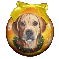 Effective E S Pets Puggle Christmas Ball Ornament Practical