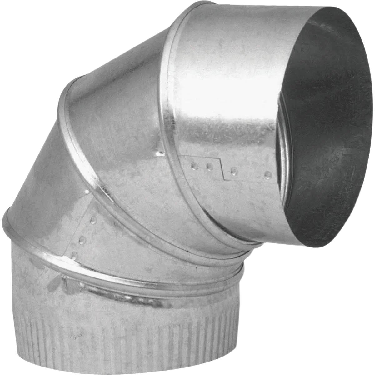 Solid Imperial 30 Ga. 5 In. Galvanized Adjustable Elbow Recyclable
