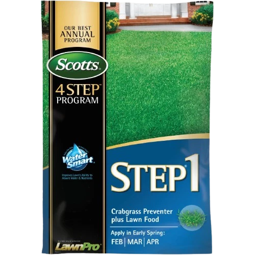 Carefully Designed Scotts 4 Step Program Step 1 Crabgrass Preventer Plus Lawn Food 40.28 lbs. Contemporary