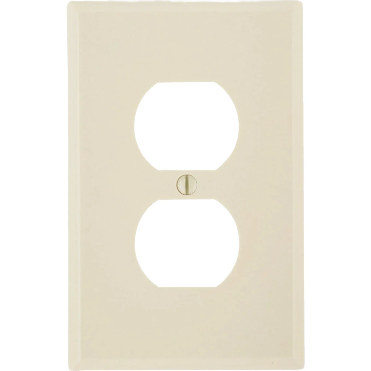 Crafted Leviton Mid-Way 1-Gang Ivory Outlet Wall Plate Enhanced