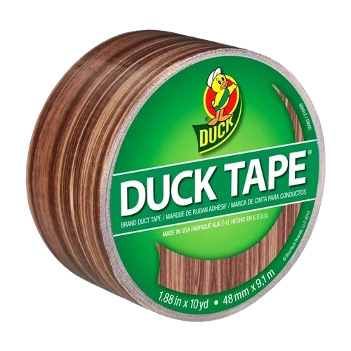 Modern Duck Brand Woodgrain Printed Duck Tape 1.88 in. x 10 yd. Selected