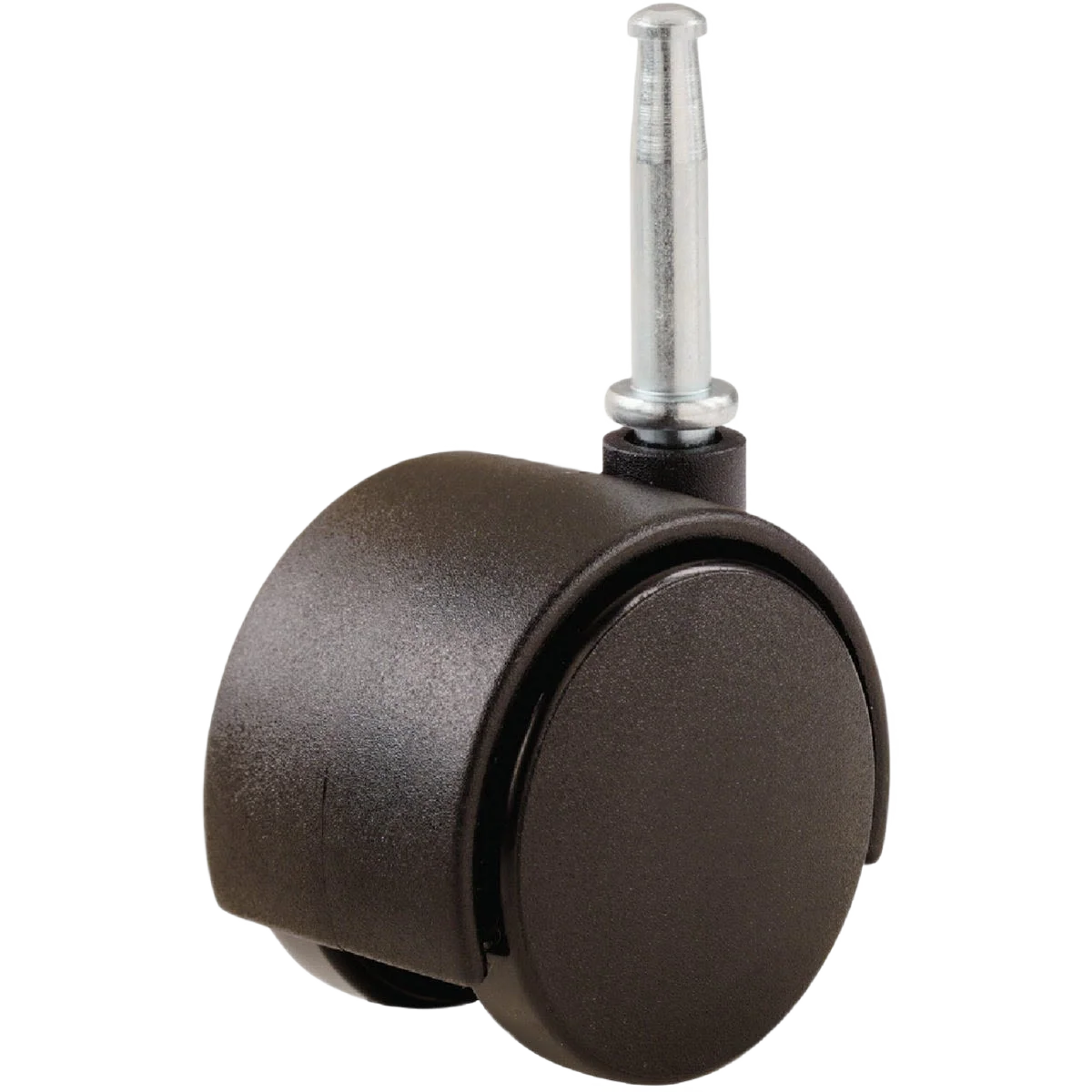 Innovative Do it 2 In. Dia. Black Twin Wheel Caster with 1-1 2 In. Threaded Stem 2-Pack Authentic
