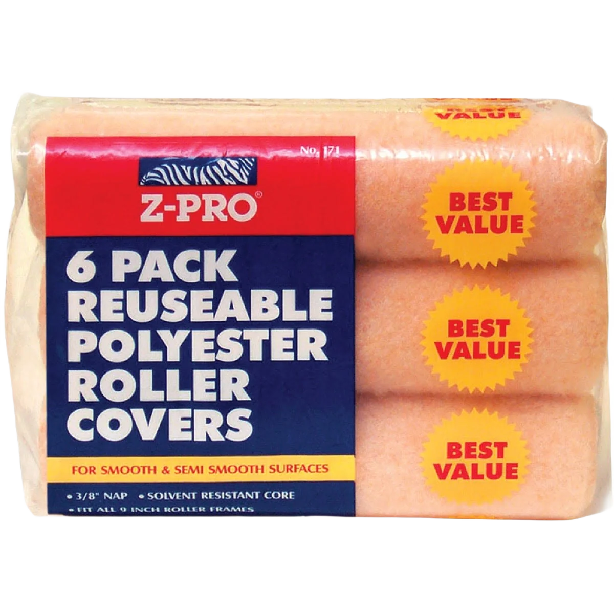 Functional Premier Z-Pro Zebra Reusable Polyester Knit Fabric Roller Cover Fine