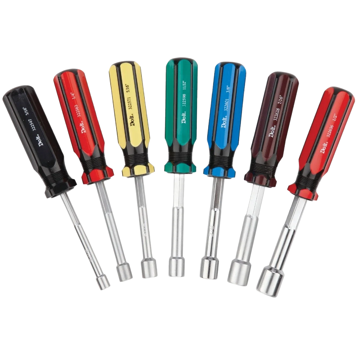 Clean Do it 3 in. Solid Shaft Nut Driver Set 7-Pc Genuine