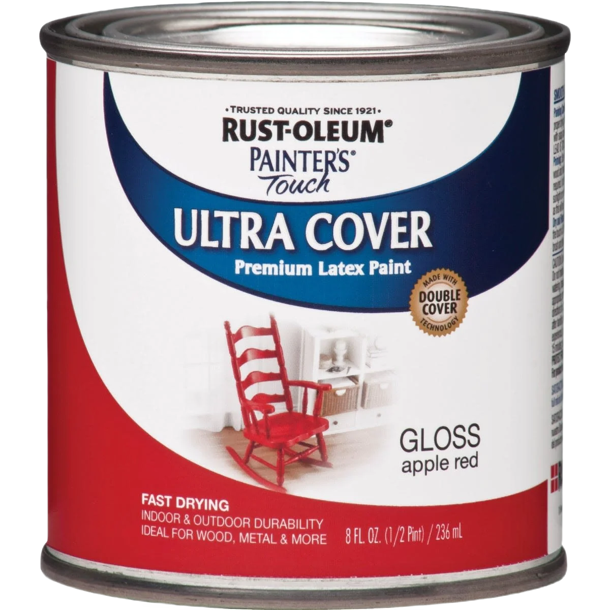 Detailed Rust-Oleum Ultra Cover Multi-Purpose Gloss Apple Red Brush-On Paint 1 2 Pint Elegant