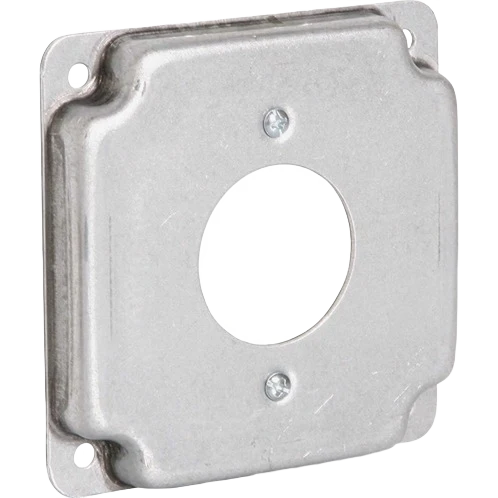 Modern Raco 4 x 4-In. 20A Receptacle Square Device Cover Stylish