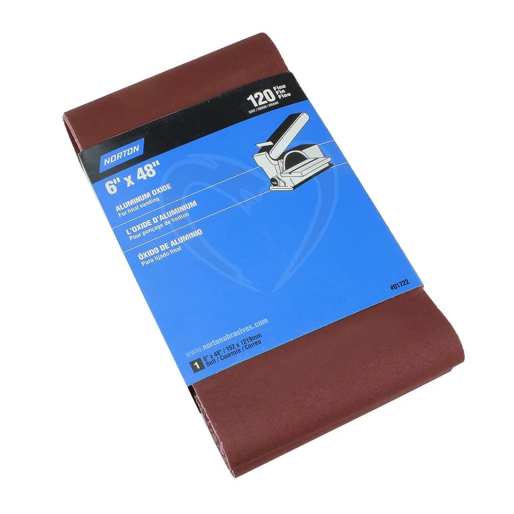 Responsible Norton 6 x 48 Belt 120-Grit Each Versatile
