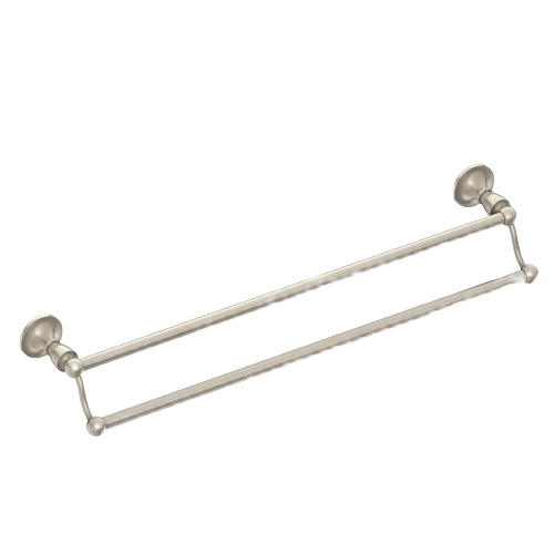 Efficient Moen Wembley Brushed Nickel Double Towel Bar 24 in. Sophisticated