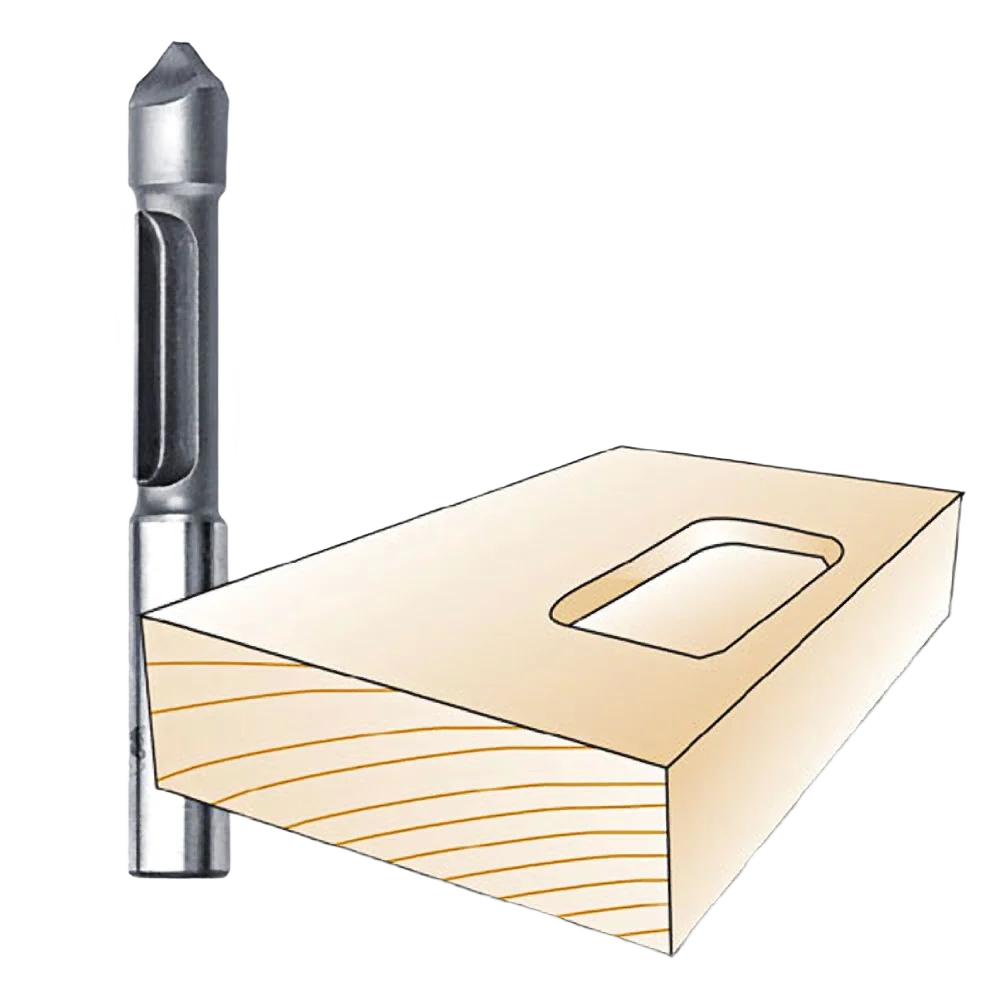 Smooth Whiteside Panel Bit w Pilot Plunge Point 1 2 in. SH x 1 2 in. CD x 1-1 4 in. CL Lightweight