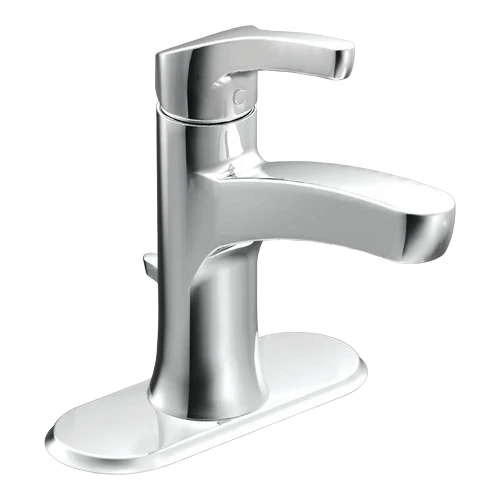 Green Moen Danika Chrome One Handle High Arc Bathroom Faucet Optimized