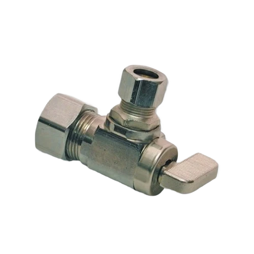 Sophisticated Danco 3 8 Comp Outlet x 5 8 O.D. Comp Inlet Angle Stop Fine