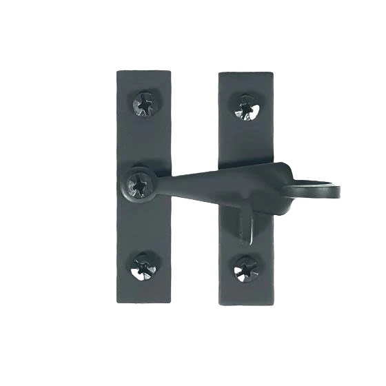 Detailed Acorn Smooth Black Pig Tail Cabinet Latch Sustainable