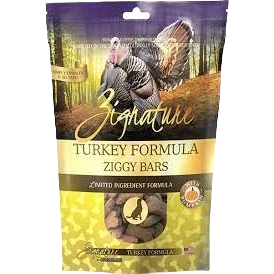 High-Quality Zignature Turkey Ziggy Bars Dog Treats 12 oz. Modern
