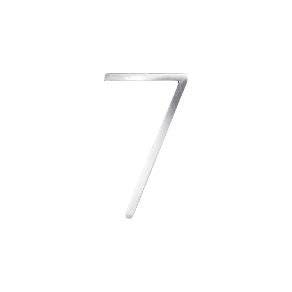 Fine Crafted Hillman Distinctions 5-In. Floating Mount Nickel House Number 7 Effective