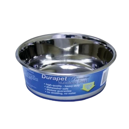 Eco-Friendly Durapet Stainless Steel Bowl 1.2 pt. Modern