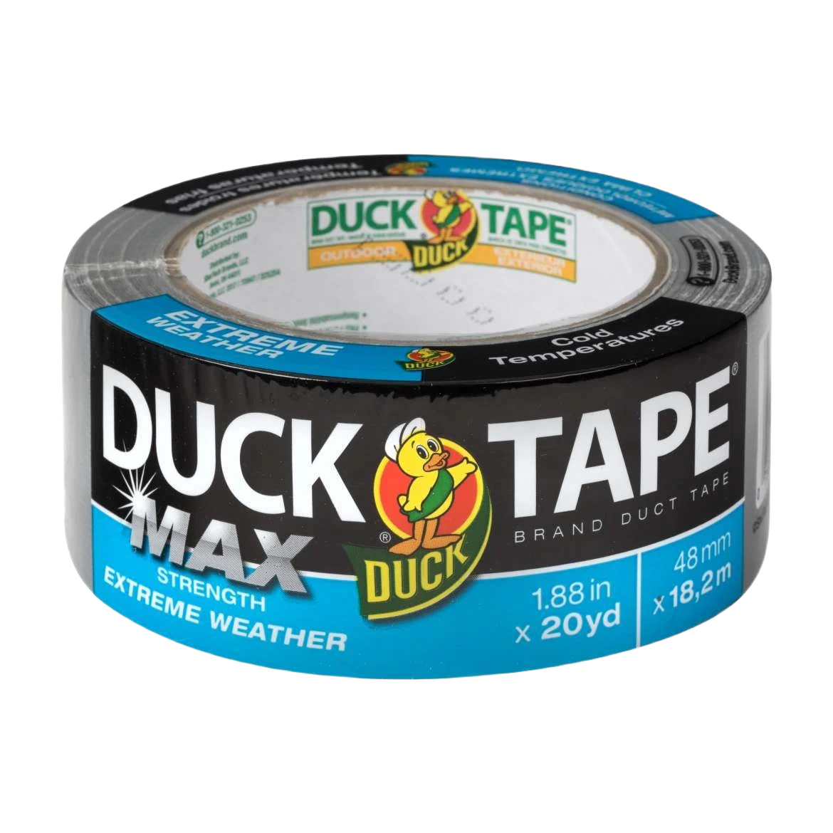Reusable Duck Brand Max Strength Silver Extreme Weather Duck Tape 1.88 in. x 20 yd. First-Class