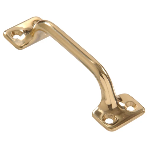 Enhanced Hillman Solid Brass 4 in. Sash Lift- Bar Type Bright Brass Finish Fine Crafted