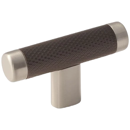 Crafted Amerock Esquire Satin Nickel Oil Rubbed Bronze Bar Pull Knob 2-5 8 in. Verified