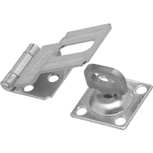 Recyclable National Hardware 3-1 4 Zinc Swivel Safety Hasp Pure