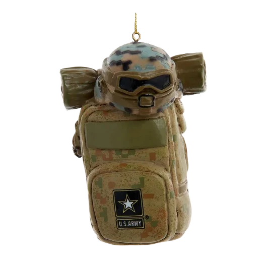 Casual Kurt S. Adler Personalized U.S. Army Backpack Ornament High-End