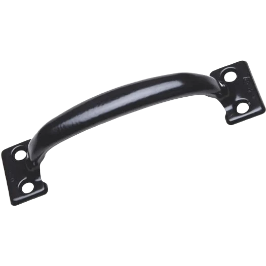 Reliable National Hardware 5-3 4 Black Utility Door Pull Smooth
