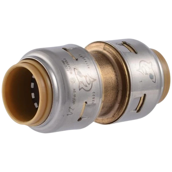 Lightweight SharkBite Max 1 2 Push-to-Connect Brass Coupling Verified