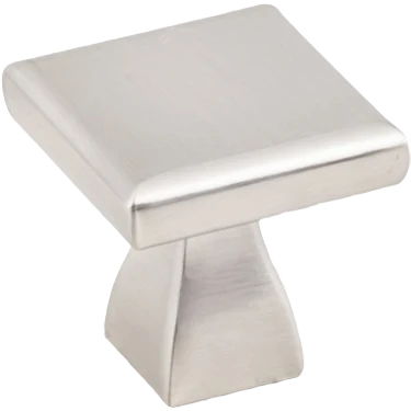 Secure Hardware Resources Kasa 1 In. Square Knob Satin Nickel 10-Pack Professional