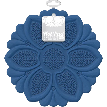 Durable Talisman Designs Royal Blue Non-Slip Grip Trivet Organic