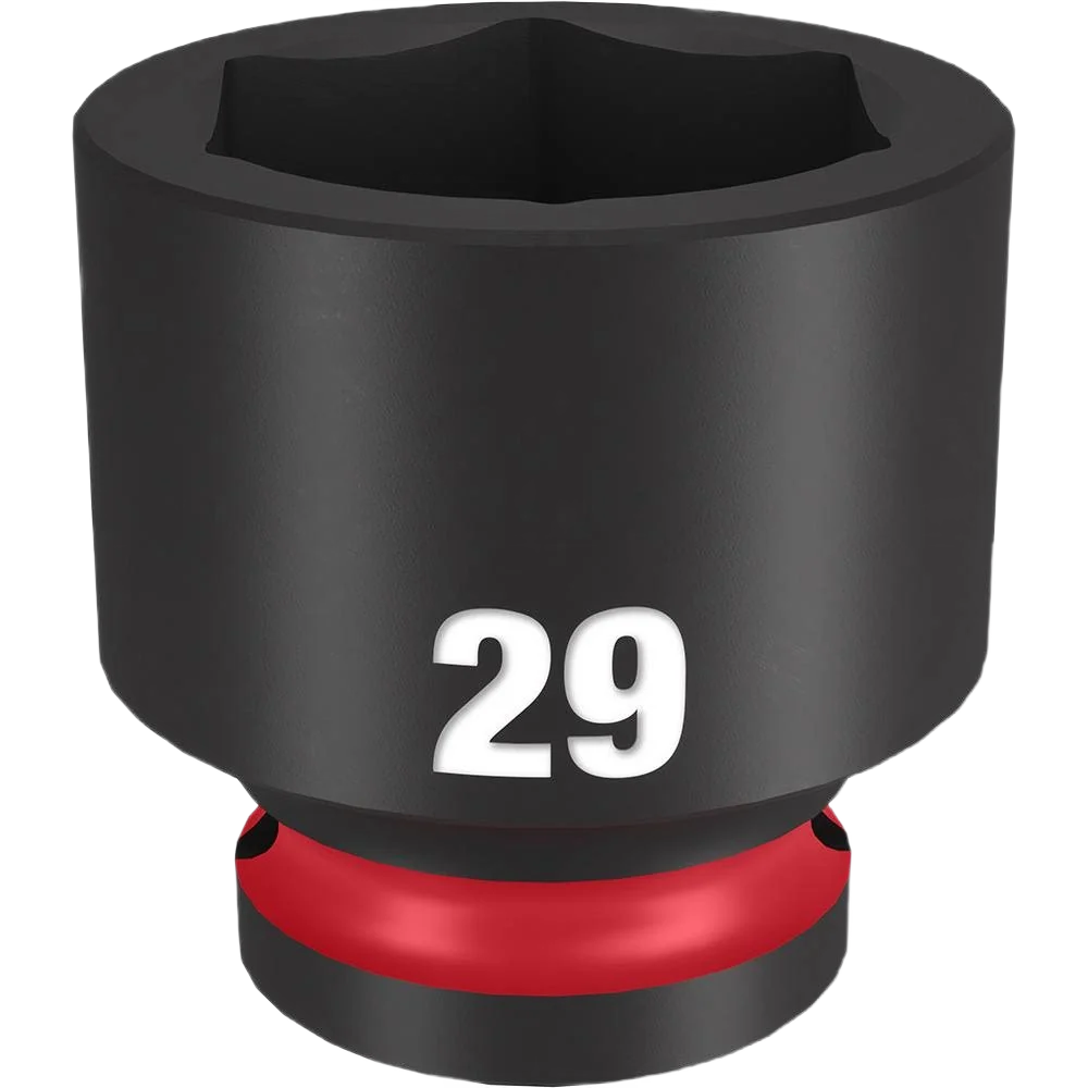 Solid Milwaukee SHOCKWAVE™ Impact Duty™ 1 2 Drive 29-mm 6 Point Socket Relaxed