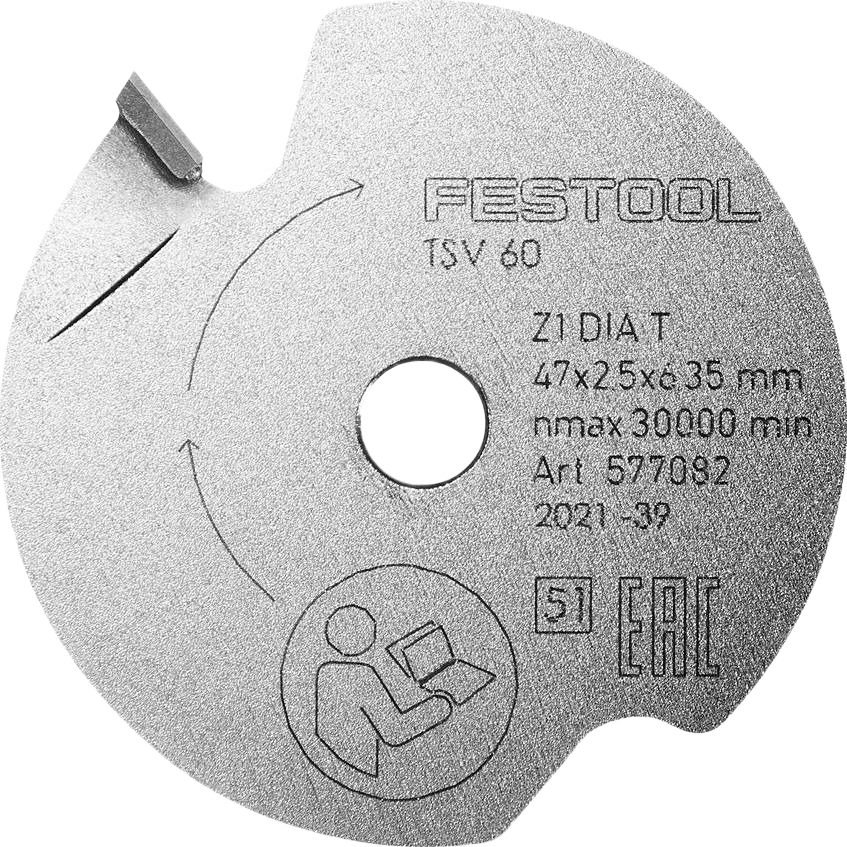 Enhanced Festool 577082 Scoring Blade DIA 47×2.5×6.35 T1 Refined