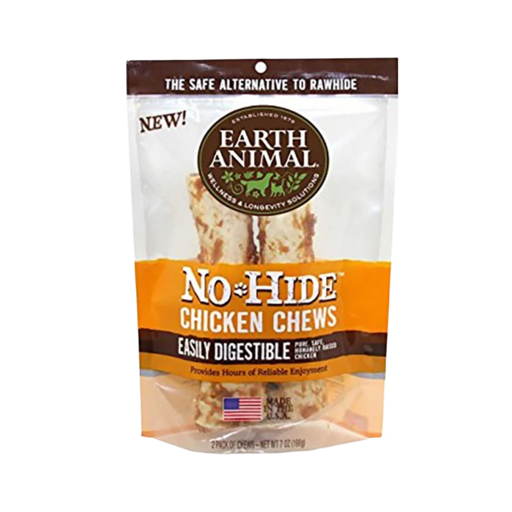 Organic Earth Animal Medium No Hide Chicken Dog Chews 7 in. Natural