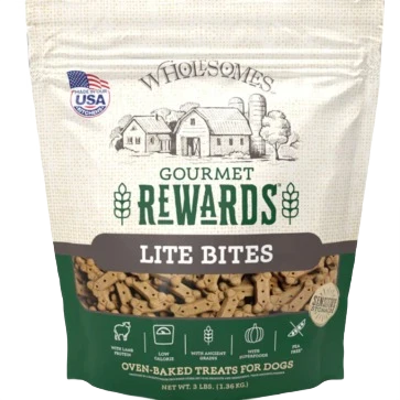 Unique Wholesomes Gourmet Reward Lite Bites Dog Treats 3 lb. Casual