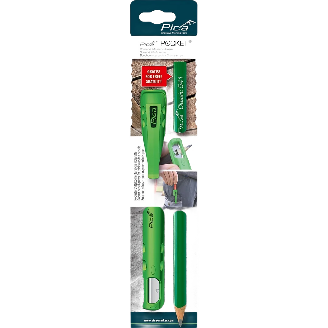 First-Class Pica POCKET Quiver and Stonemasons Pencil Efficient
