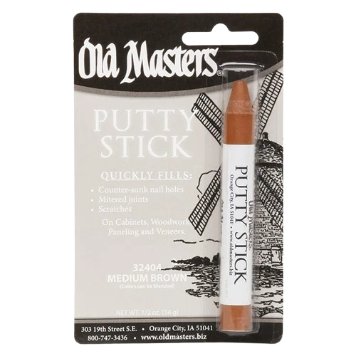 Certified Old Masters Medium Brown Putty Stick Effective