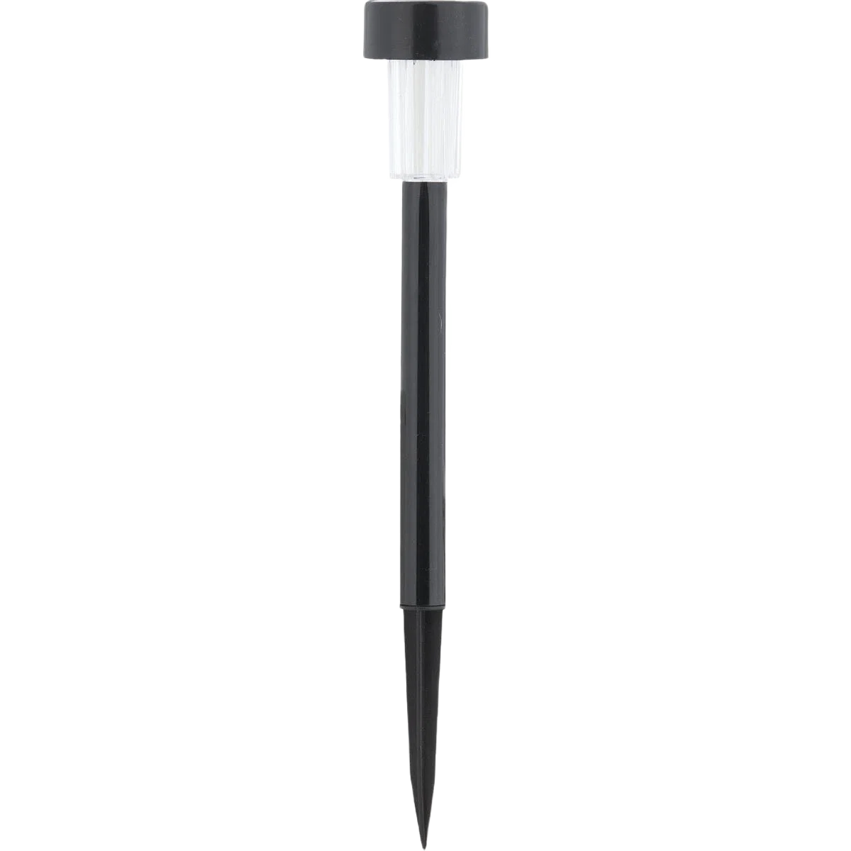 Organic Outdoor Expressions Black Metal Mini Solar Path Light 14 in. High-Grade