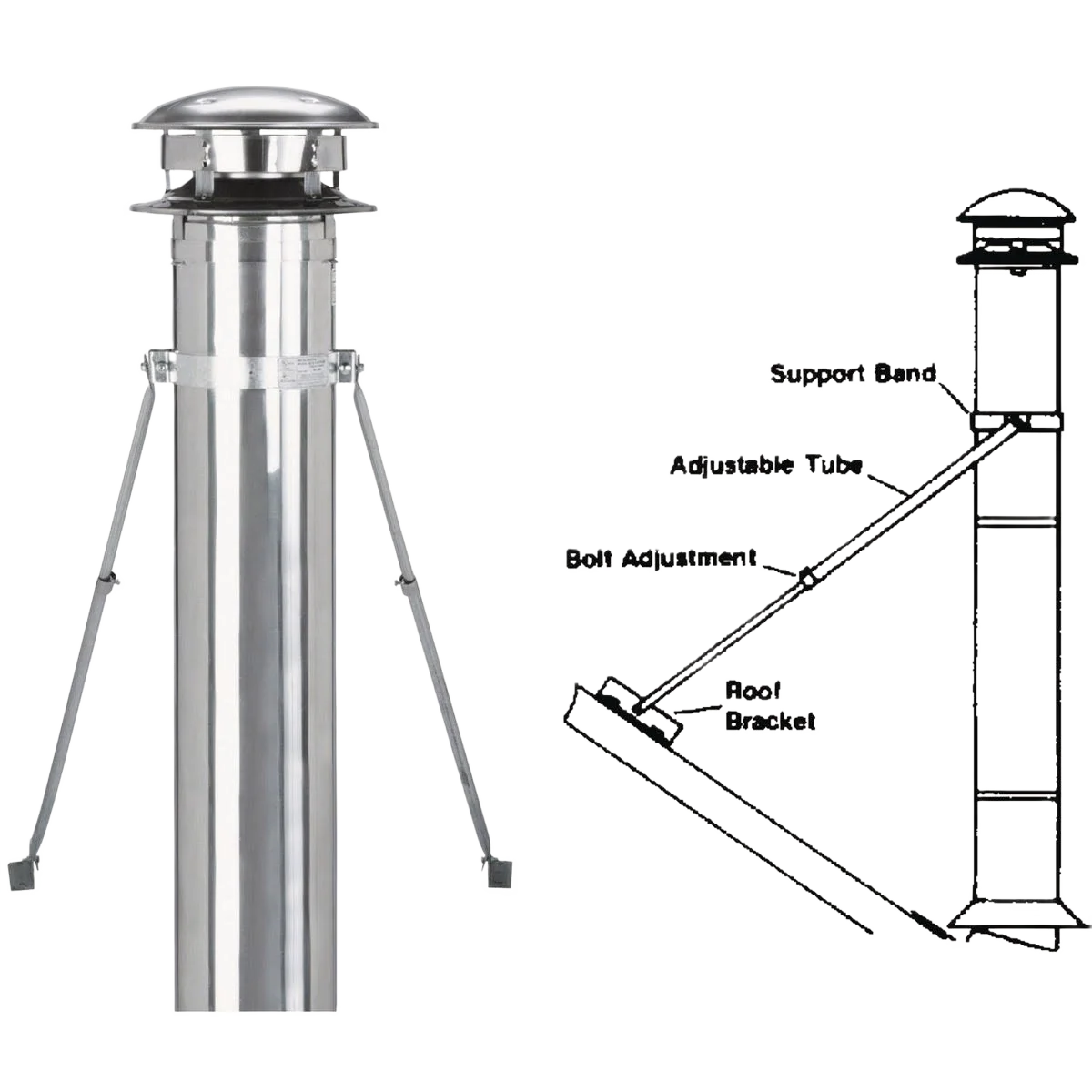 Contemporary SELKIRK Sure-Temp Roof Brace Kit Fast
