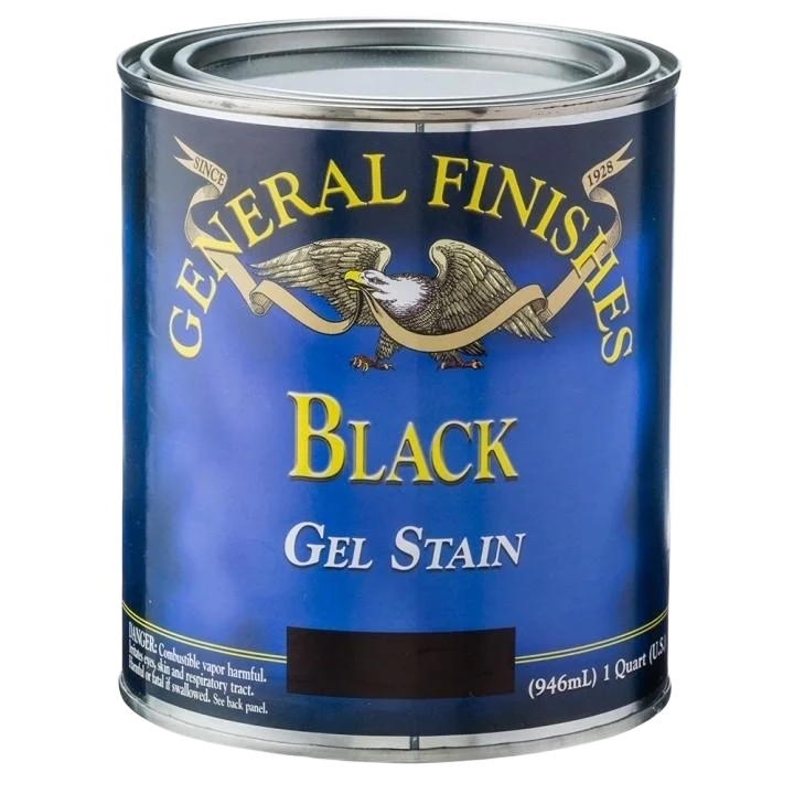 Modern General Finishes Black Gel Stain 1 2 Pint Eco-Friendly