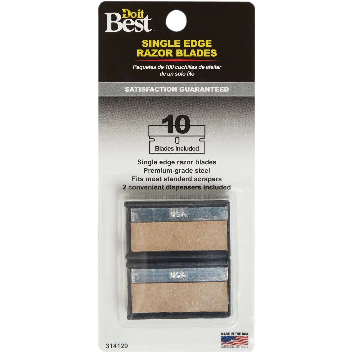 Reliable Do it Single Edge Razor Blades 10-Pack Convenient